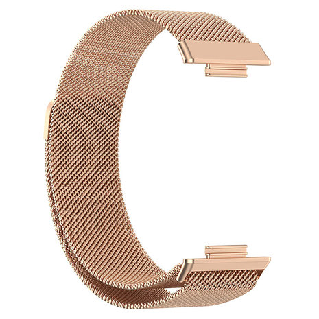 Strap-it® Strap-it Huawei Watch Fit 2 Milanese band (rosé goud)