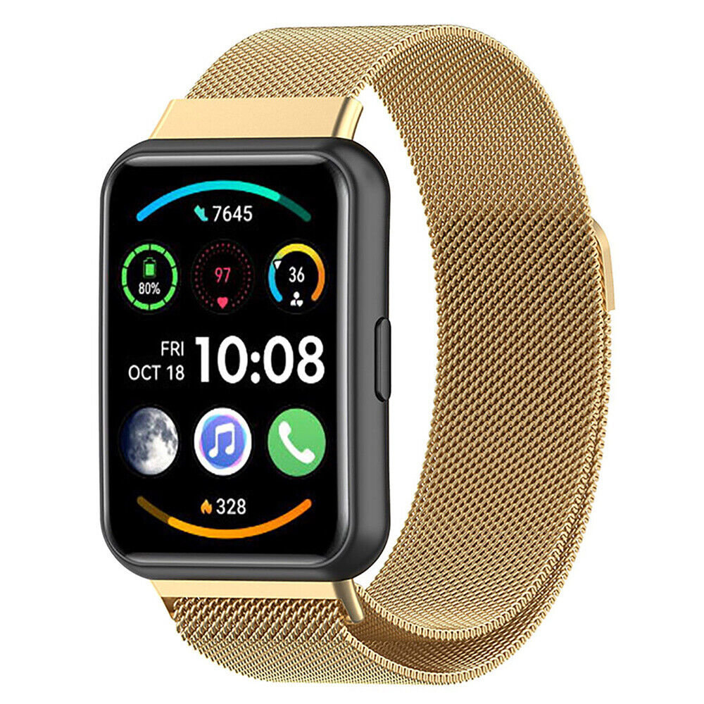 Strap-it® Strap-it Huawei Watch Fit 2 Milanese band (goud)