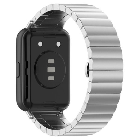 Strap-it® Strap-it Huawei Watch Fit 2 metalen bandje (zilver)