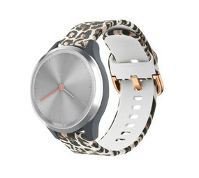 Strap-it® Lucky Leopard Garmin Vivomove 3s bandje - 39mm