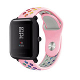 Strap-it® Amazfit Bip sport band (roze kleurrijk)