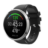 Strap-it® Polar Ignite twill siliconen band (zwart)