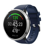 Strap-it® Polar Ignite twill siliconen band (donkerblauw)