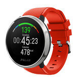 Strap-it® Polar Ignite twill siliconen band (rood)