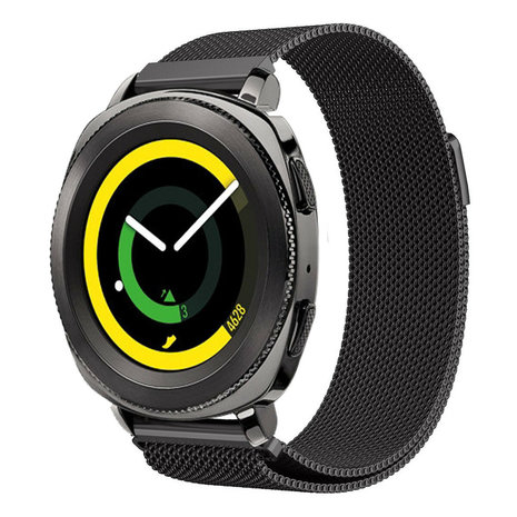 Strap-it® Strap-it Samsung Gear Sport Milanese band (zwart)
