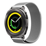 Strap-it® Samsung Gear Sport Milanese band (zilver)