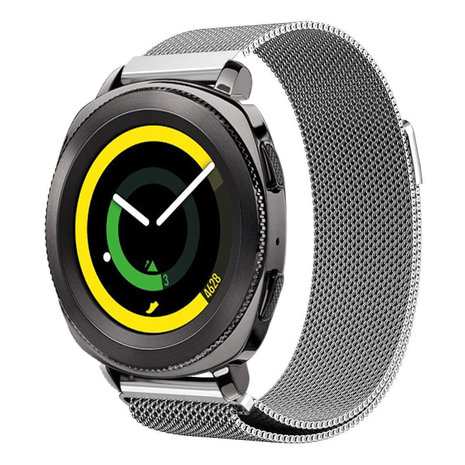 Strap-it® Strap-it Samsung Gear Sport Milanese band (zilver)