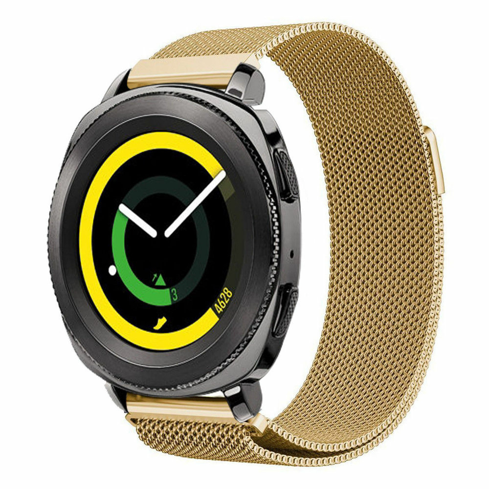 Strap-it® Strap-it Samsung Gear Sport Milanese band (goud) Strap-it® Strap-it Samsung Gear Sport Milanese band (goud)