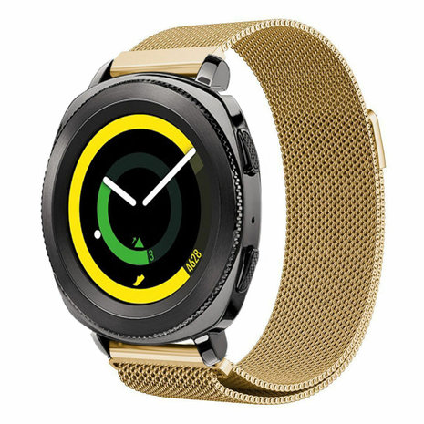 Strap-it® Strap-it Samsung Gear Sport Milanese band (goud) Strap-it® Strap-it Samsung Gear Sport Milanese band (goud)