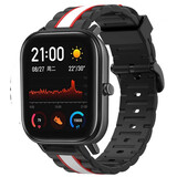 Strap-it® Xiaomi Amazfit GTS Special Edition Band (zwart/wit) Strap-it® Xiaomi Amazfit GTS Special Edition Band (zwart/wit)