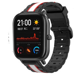 Strap-it® Xiaomi Amazfit GTS Special Edition Band (zwart/wit)