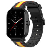 Strap-it® Xiaomi Amazfit GTS 2 Special Edition Band (zwart/geel)