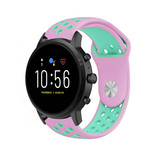 Strap-it® Fossil Gen 5 sport band (roze/aqua)