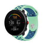 Strap-it® Polar Vantage M sport band (aqua/blauw)