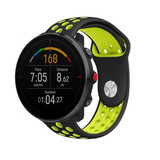 Strap-it® Polar Vantage M sport band (zwart/geel)
