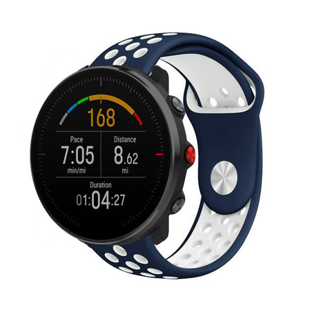 Strap-it® Strap-it Polar Vantage M sport band (blauw/wit)