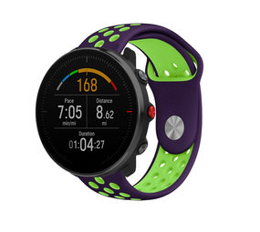 Strap-it® Polar Vantage M sport band (paars/groen)