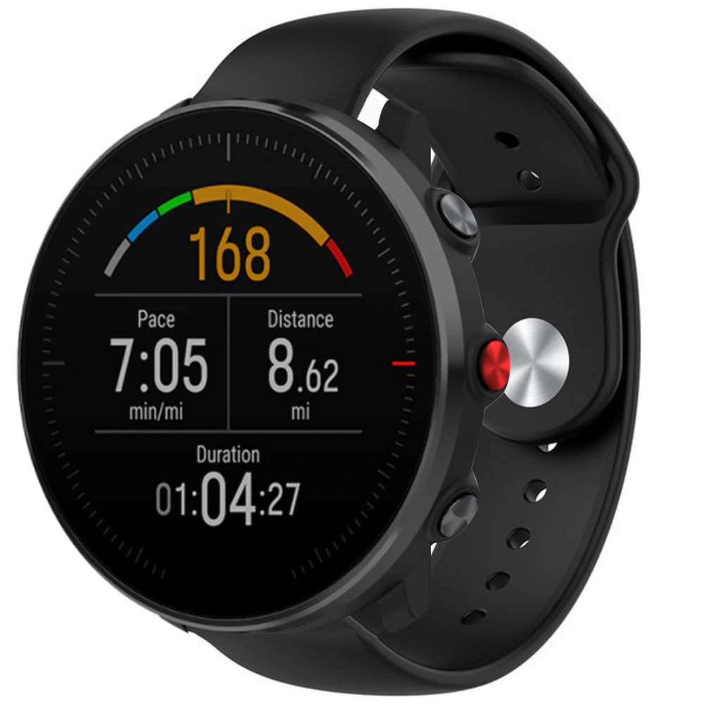 Strap-it® Strap-it Polar Vantage M sport band (zwart) Strap-it® Strap-it Polar Vantage M sport band (zwart)