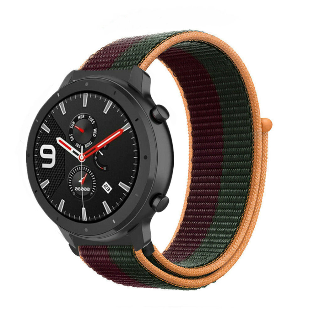 Strap-it® Strap-it Xiaomi Amazfit GTR nylon band (dark cherry)