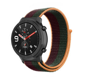 Strap-it® Xiaomi Amazfit GTR nylon band (dark cherry)