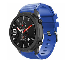 Strap-it® Xiaomi Amazfit GTR siliconen bandje (blauw)