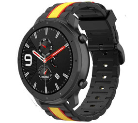 Strap-it® Xiaomi Amazfit GTR Special Edition Band (zwart/geel)