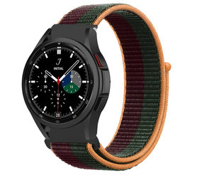 Strap-it® Samsung Galaxy Watch 4 Classic 42mm nylon band (dark cherry)