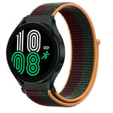 Strap-it® Samsung Galaxy Watch 4 44mm nylon band (dark cherry)