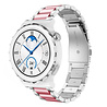 Strap-it® Strap-it Huawei Watch GT 3 Pro 43mm stalen band (zilver/roze) Strap-it® Strap-it Huawei Watch GT 3 Pro 43mm stalen band (zilver/roze)