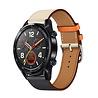 Strap-it® Strap-it Huawei Watch GT 2 leren band (wit/donkerblauw) Strap-it® Strap-it Huawei Watch GT 2 leren band (wit/donkerblauw)