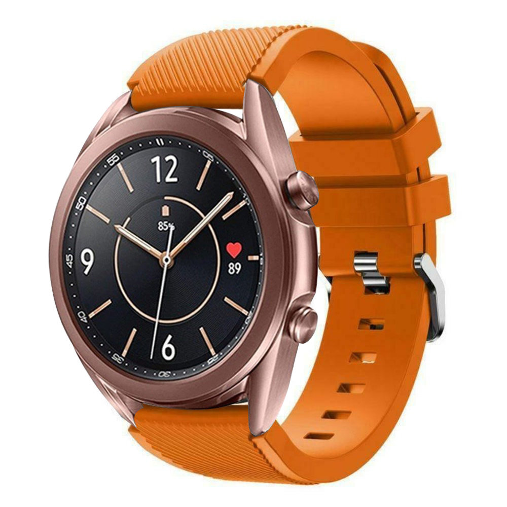 Samsung Galaxy Watch 3 41mm silicone band (oranje) Smartwatchbanden.nl