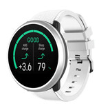 Strap-it® Polar Unite twill siliconen band (wit)