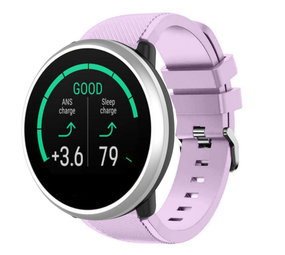 Strap-it® Polar Unite twill siliconen band (lila)