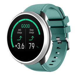 Strap-it® Polar Unite twill siliconen band (dennengroen)