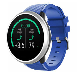 Strap-it® Polar Unite twill siliconen band (blauw)