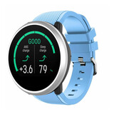 Strap-it® Polar Unite twill siliconen band (zand blauw)