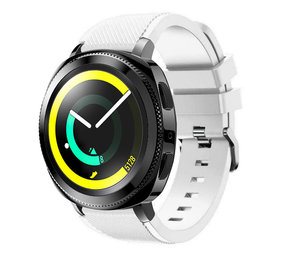 Strap-it® Samsung Gear Sport silicone band (wit)