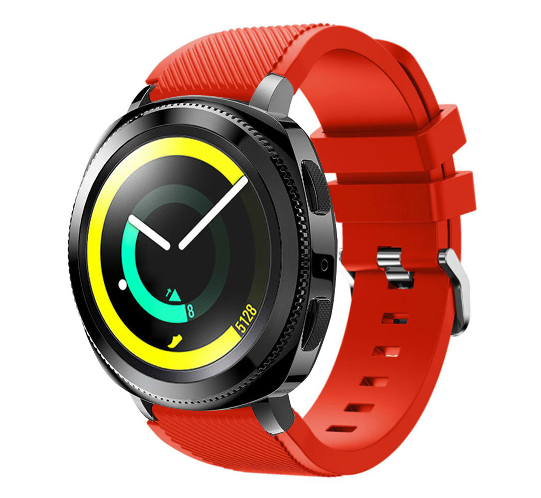 Strap-it® Strap-it Samsung Gear Sport silicone band (rood)
