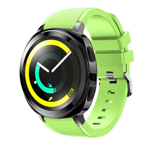 Strap-it® Strap-it Samsung Gear Sport silicone band (lichtgroen)