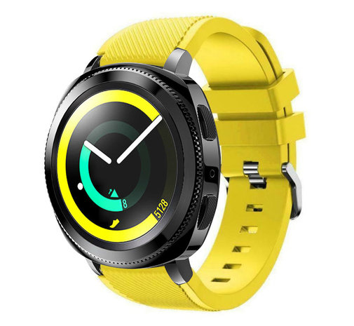 Strap-it® Strap-it Samsung Gear Sport silicone band (geel)