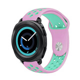 Strap-it® Samsung Gear Sport sport band (roze/aqua)