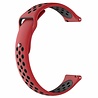 Strap-it® Strap-it Samsung Galaxy Watch 5 - 40mm sport band (rood/zwart) Strap-it® Strap-it Samsung Galaxy Watch 5 - 40mm sport band (rood/zwart)