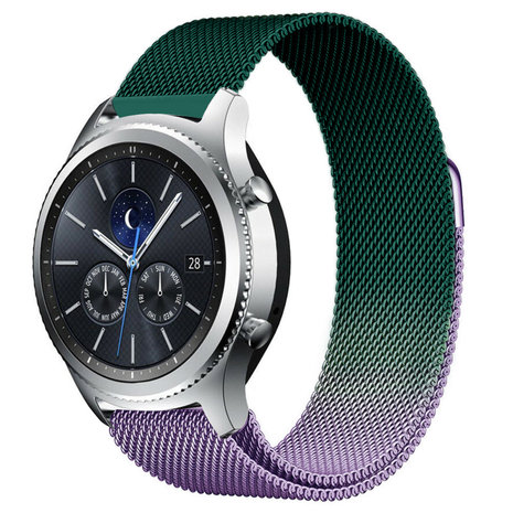 Samsung Gear S3 Milanese band paars groen Smartwatchbanden