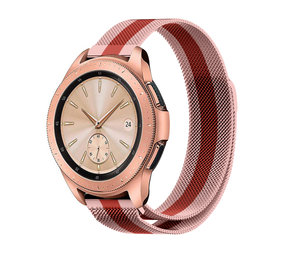 Strap-it® Samsung Galaxy Watch Milanese band 42mm (rood/roze)