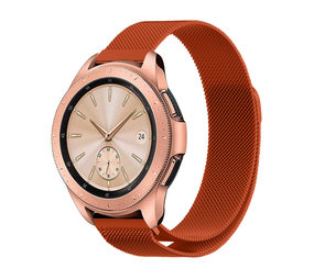 Strap-it® Samsung Galaxy Watch Milanese band 42mm (oranje) Strap-it® Samsung Galaxy Watch Milanese band 42mm (oranje)