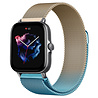 Strap-it® Strap-it Amazfit GTS 3 Milanese band (blauw/goud) Strap-it® Strap-it Amazfit GTS 3 Milanese band (blauw/goud)