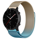 Strap-it® Amazfit GTR 2 Milanese band (blauw/goud) Strap-it® Amazfit GTR 2 Milanese band (blauw/goud)