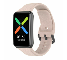 Strap-it® Oppo Watch Free siliconen bandje (lichtroze)