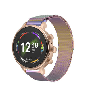 Fossil Gen 6 42mm Milanese bandjes
