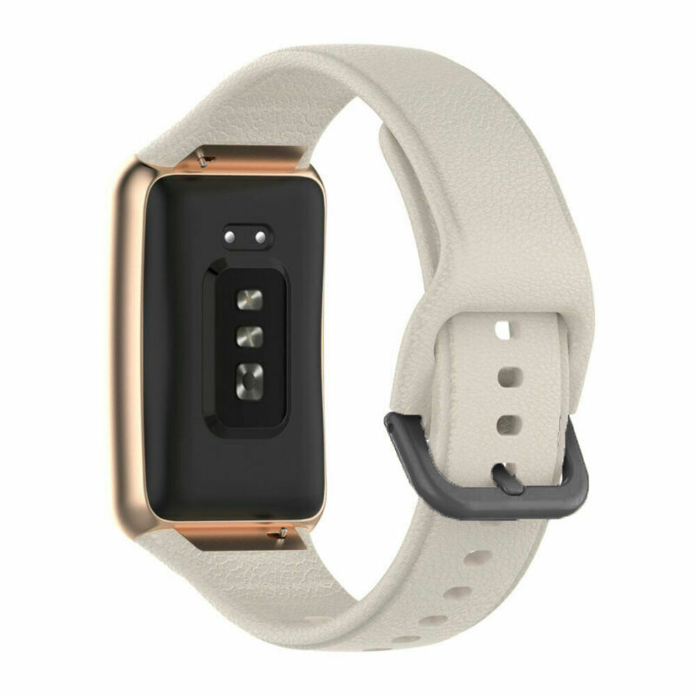 Strap-it® Strap-it Oppo Watch Free siliconen bandje (zandwit)